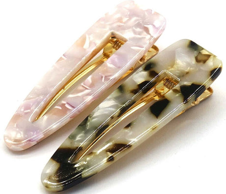 Haarclip Set Pink/Animal 7cm - KOOS • alles voor je haar