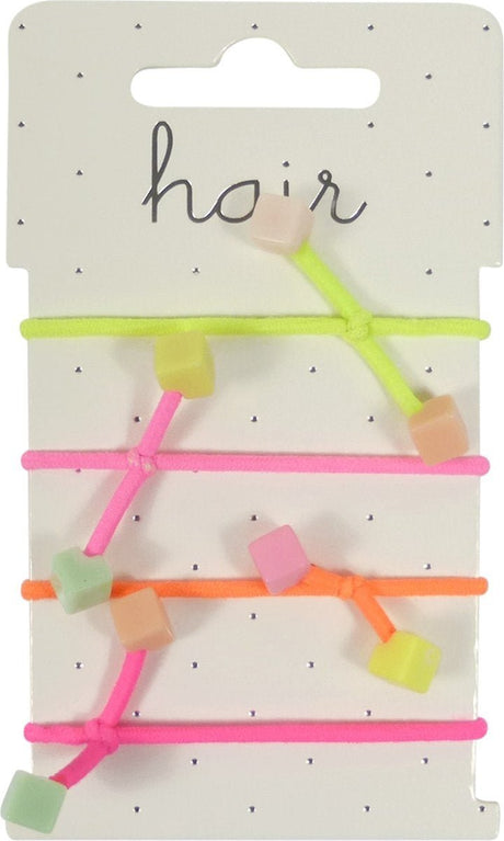 Haarelatiek neon blocks - Koosvanderbeek.nl - koosvanderbeek - Elastiekjes