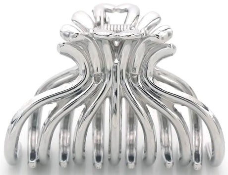 Haarklem fleur metal zilver - Koosvanderbeek.nl - koosvanderbeek - Haarmode