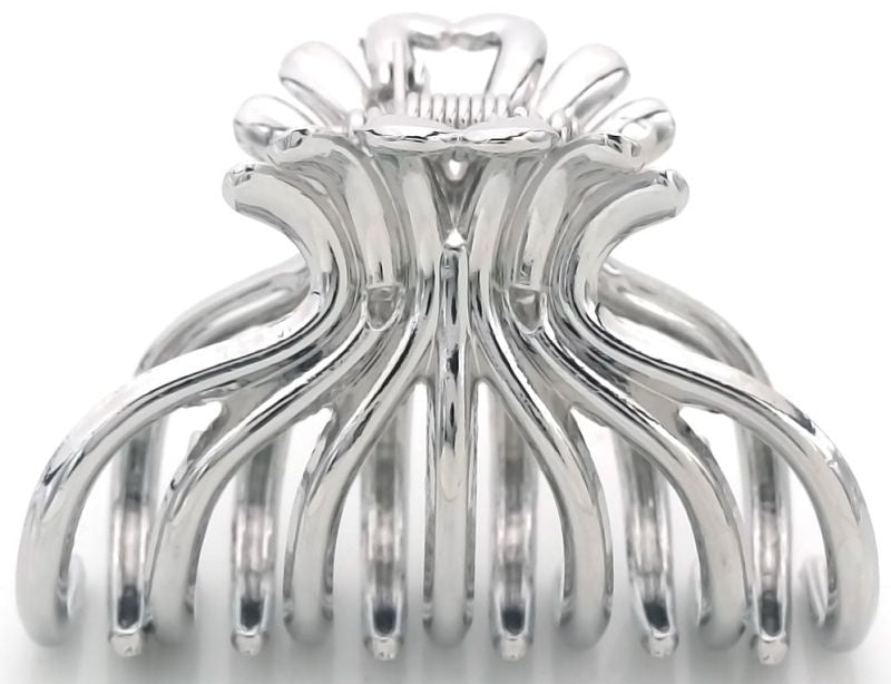 Haarklem fleur metal zilver - KOOS • alles voor je haar
