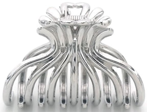 Haarklem fleur metal zilver - KOOS • alles voor je haar