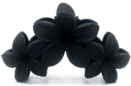 Haarklem flowers black 10cm - KOOS • alles voor je haar