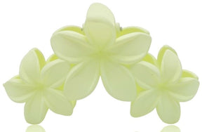 Haarklem flowers creme wit 10cm - KOOS • alles voor je haar