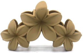 Haarklem flowers taupe 10cm - KOOS • alles voor je haar