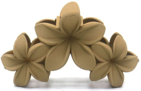 Haarklem flowers taupe 10cm - KOOS • alles voor je haar