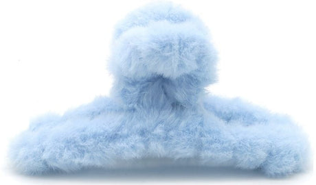 Haarklem fluffy blauw 12,5cm - KOOS • alles voor je haar