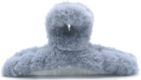 Haarklem fluffy grijs 12,5cm - KOOS • alles voor je haar