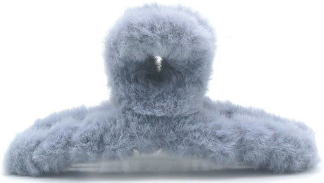 Haarklem fluffy grijs 12,5cm - KOOS • alles voor je haar