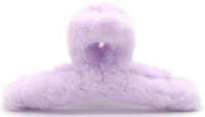 Haarklem fluffy lila 12,5 cm - KOOS • alles voor je haar