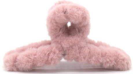 Haarklem fluffy roze 12,5cm - Koosvanderbeek.nl - koosvanderbeek - Haarmode