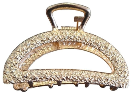 Haarklem metal gold rond 7cm - KOOS • alles voor je haar