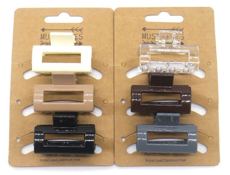 Haarklem open 4,5cm naturel 6 stuks - KOOS • alles voor je haar