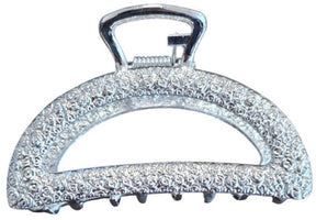 Haarklem rond metal zilver 7cm - KOOS • alles voor je haar