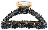 Pince à cheveux pailletée 8 cm