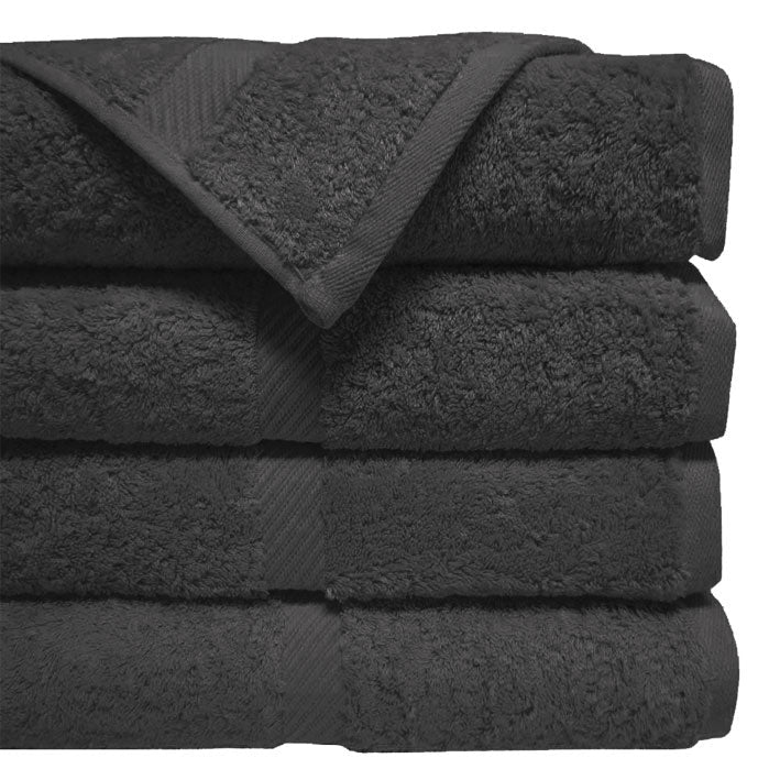 Handdoek 40x80cm Zwart 12st - KOOS • alles voor je haar