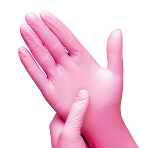 Handschoenen Pink Nitrile 100st - KOOS • alles voor je haar