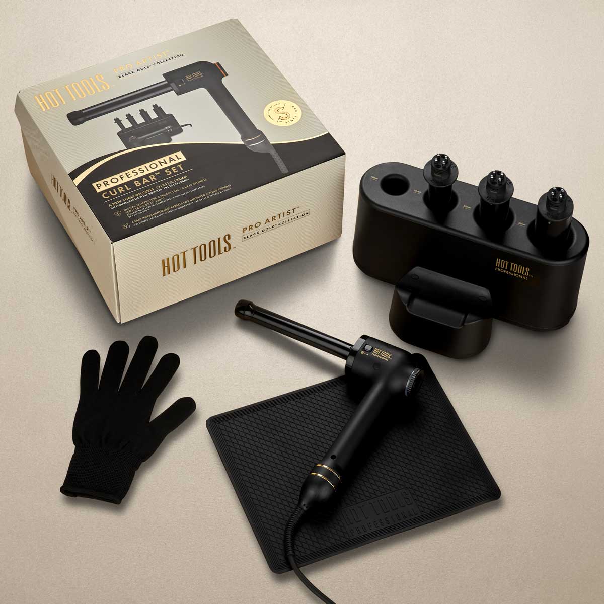 Hot Tools Curl Bar Set Black Gold - KOOS • alles voor je haar