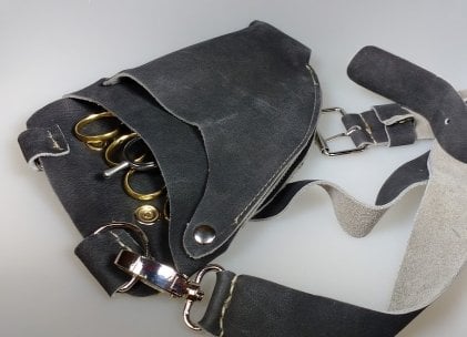 Karber Materiaalholster Echt Leder (Flexibel) - KOOS • alles voor je haar