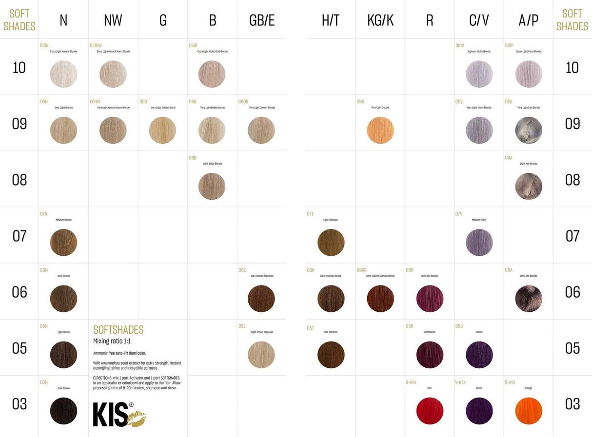 KIS Color SoftShades 100ml - KOOS • alles voor je haar