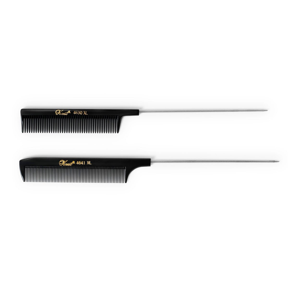 Krest Puntkam Zwart 4646 XL Set 2st - KOOS • alles voor je haar