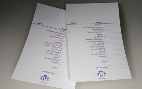 KvdB Afrekenbonboekjes 100 vel - Koosvanderbeek.nl - koosvanderbeek - Planners