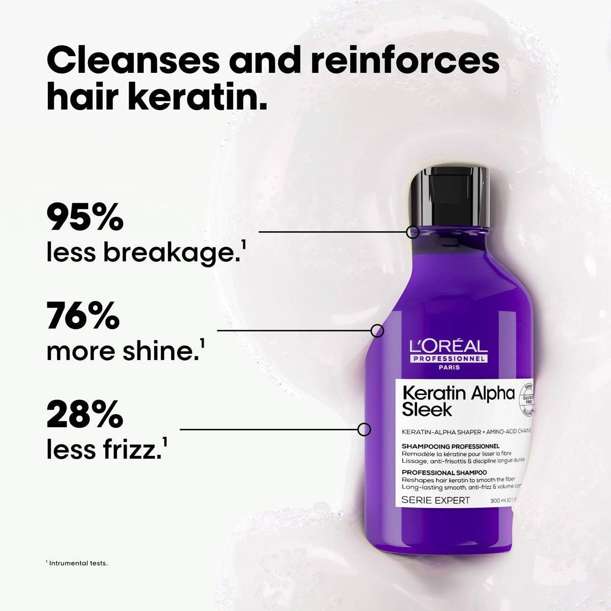 Loreal SE Keratin Alpha Sleek Shampoo - KOOS • alles voor je haar