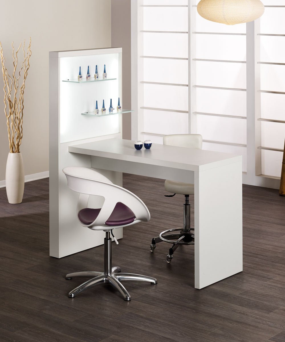 MB Allure White Ash Manicure Table - KOOS • alles voor je haar