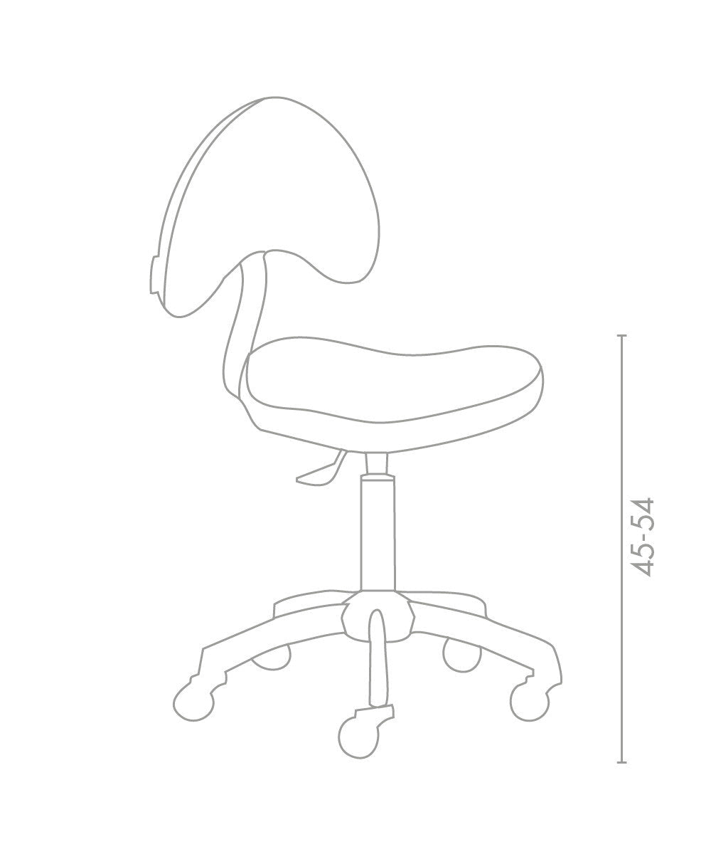 MB Arizona Stool With Backrest - KOOS • alles voor je haar