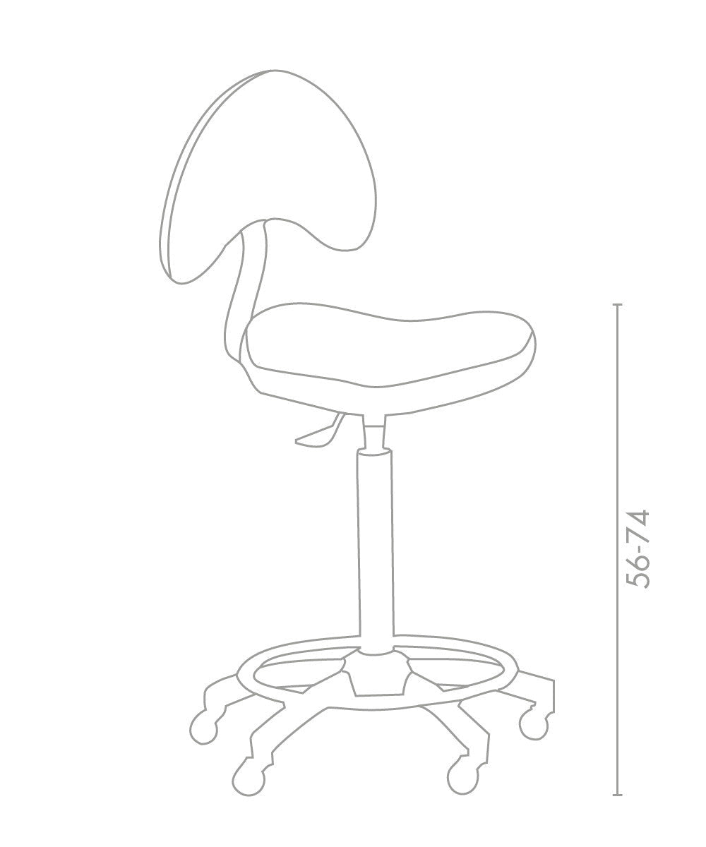 MB Arizona Stool With Backrest - KOOS • alles voor je haar