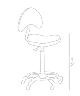 MB Arizona Stool With Backrest - KOOS • alles voor je haar