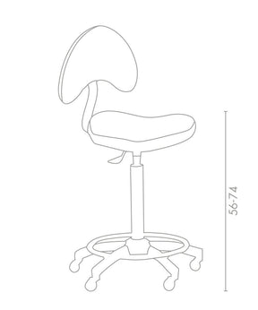 MB Arizona Stool With Backrest - KOOS • alles voor je haar