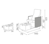 MB Atlantis Pedicure Chair - KOOS • alles voor je haar