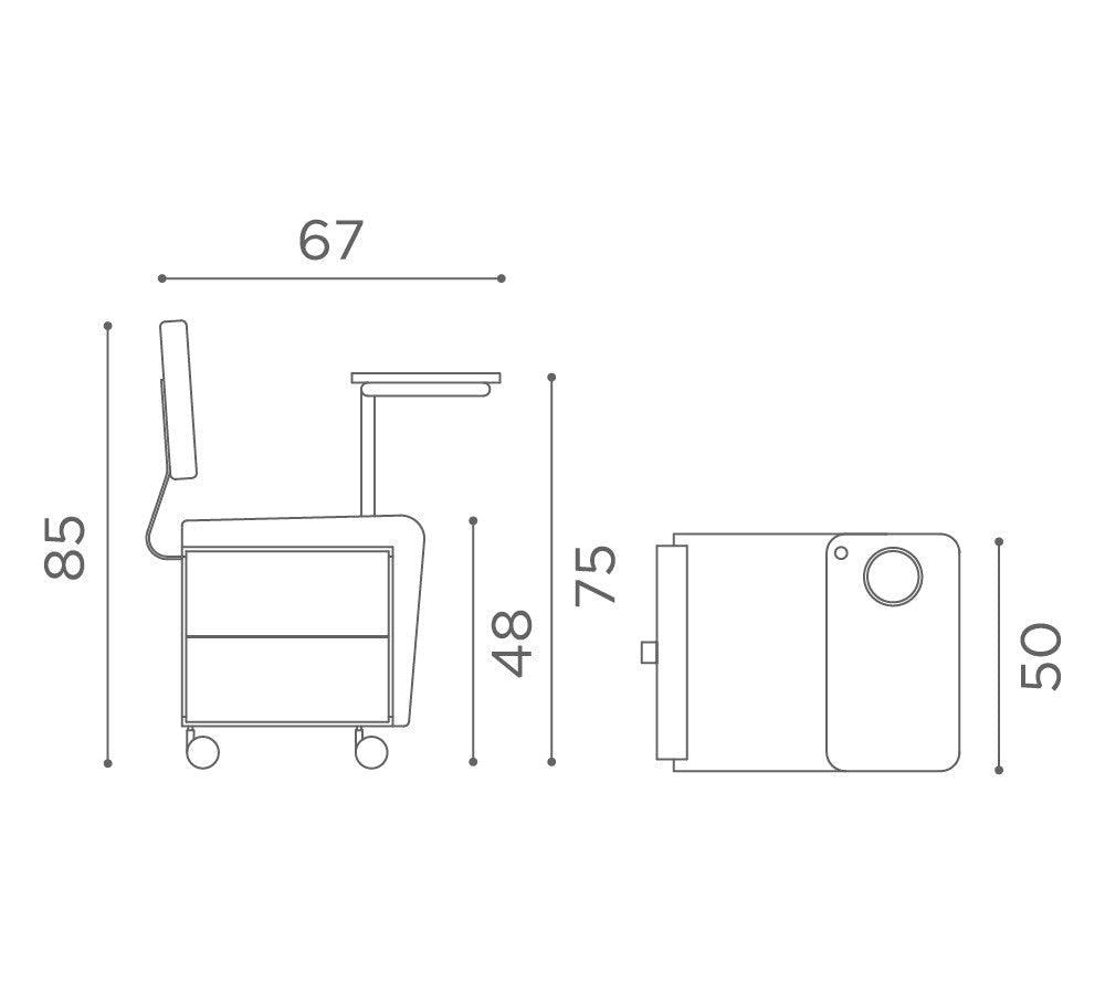 MB Wallie Manicure Trolley - KOOS • alles voor je haar