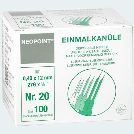 Neopoint Milia Naaldjes 0,4X12 Mm. - KOOS • alles voor je haar