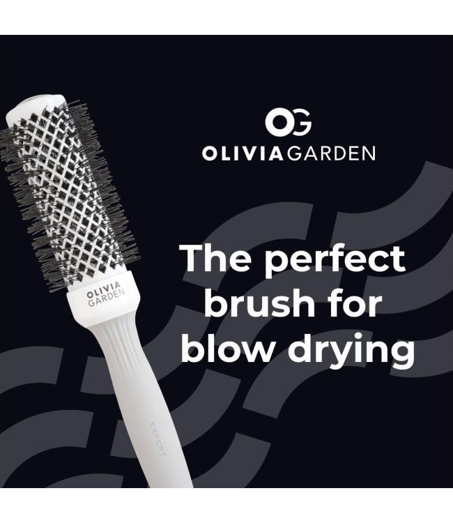 Olivia Garden Expert Blowout Shine Borstel Wit - KOOS • alles voor je haar