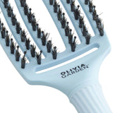 Olivia Garden Fingerbrush M Boar & Nylon Pastel Blue - KOOS • alles voor je haar