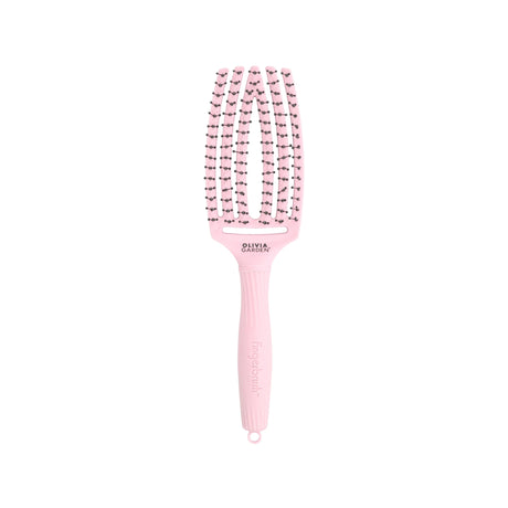 Olivia Garden Fingerbrush M Double Bristles Pastel Pink - KOOS • alles voor je haar