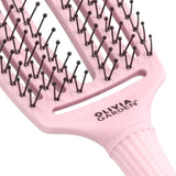 Olivia Garden Fingerbrush M Double Bristles Pastel Pink - KOOS • alles voor je haar