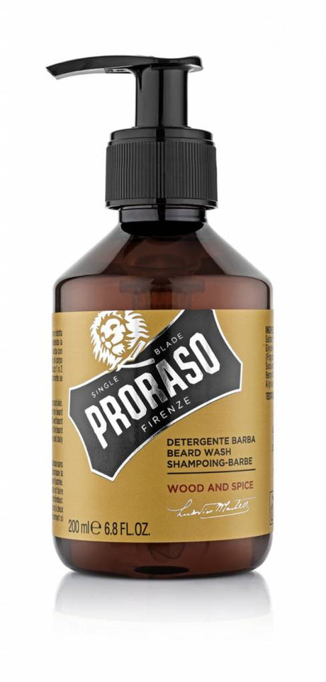 Proraso Beard Wash Wood & Spice 200ml - KOOS • alles voor je haar