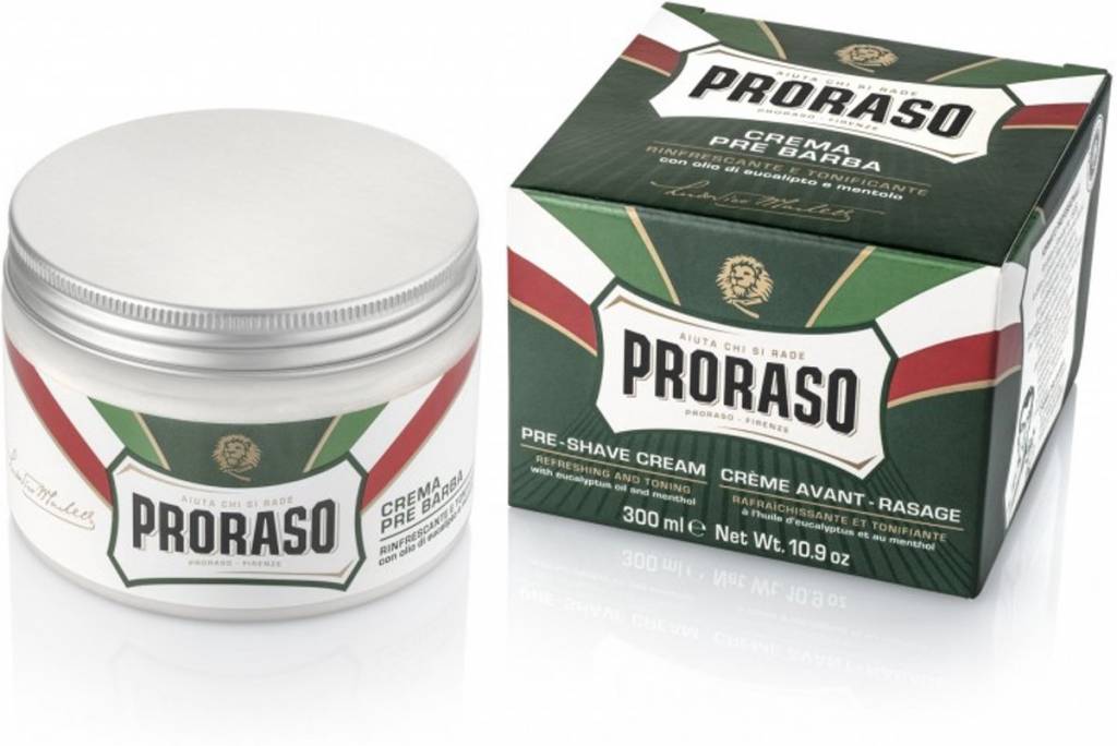 Proraso Groen Pre-Shave Creme 300ml - KOOS • alles voor je haar