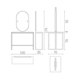 SA Kaptafel London Oval - KOOS • alles voor je haar