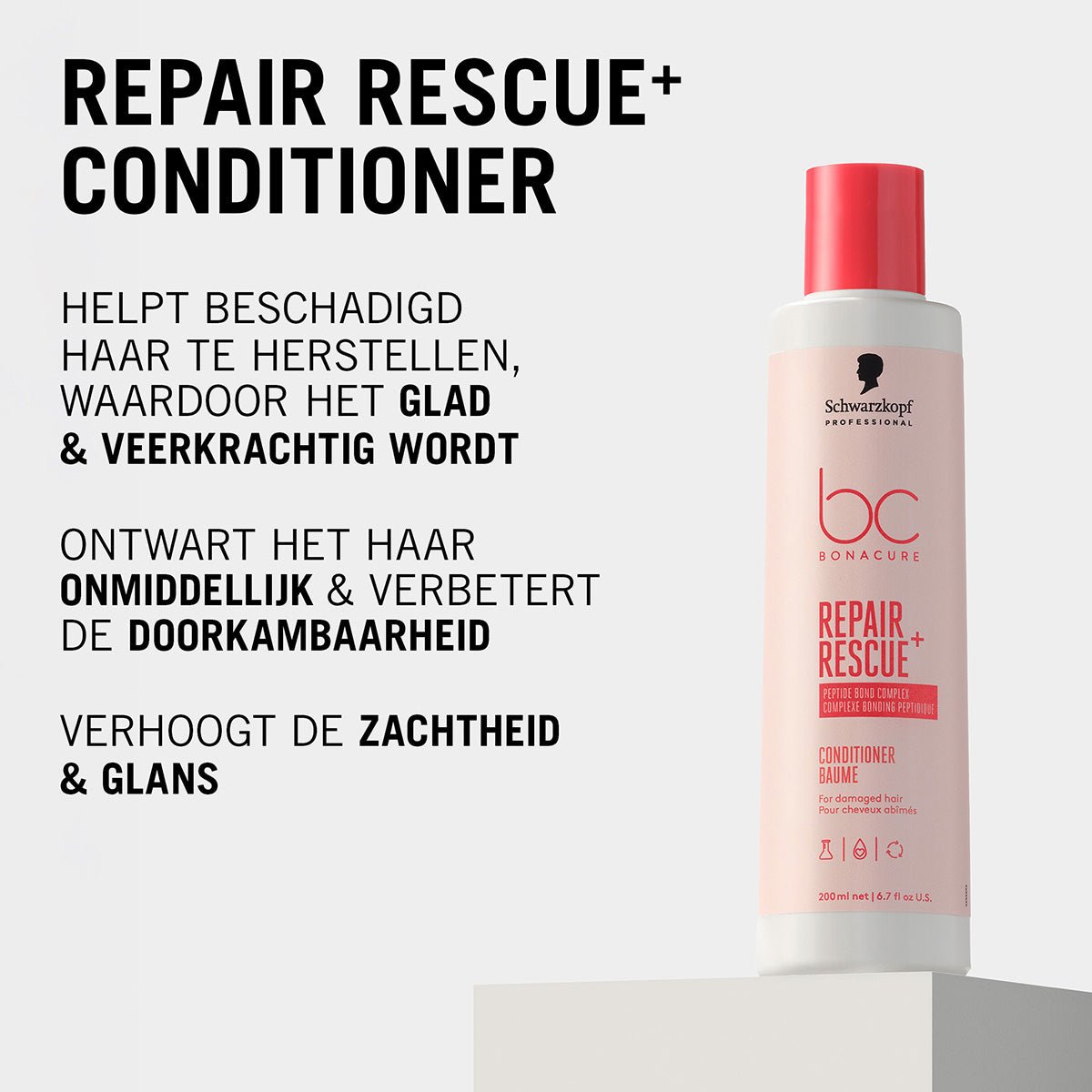 Schwarzkopf BC CP Repair Rescue Conditioner - KOOS • alles voor je haar