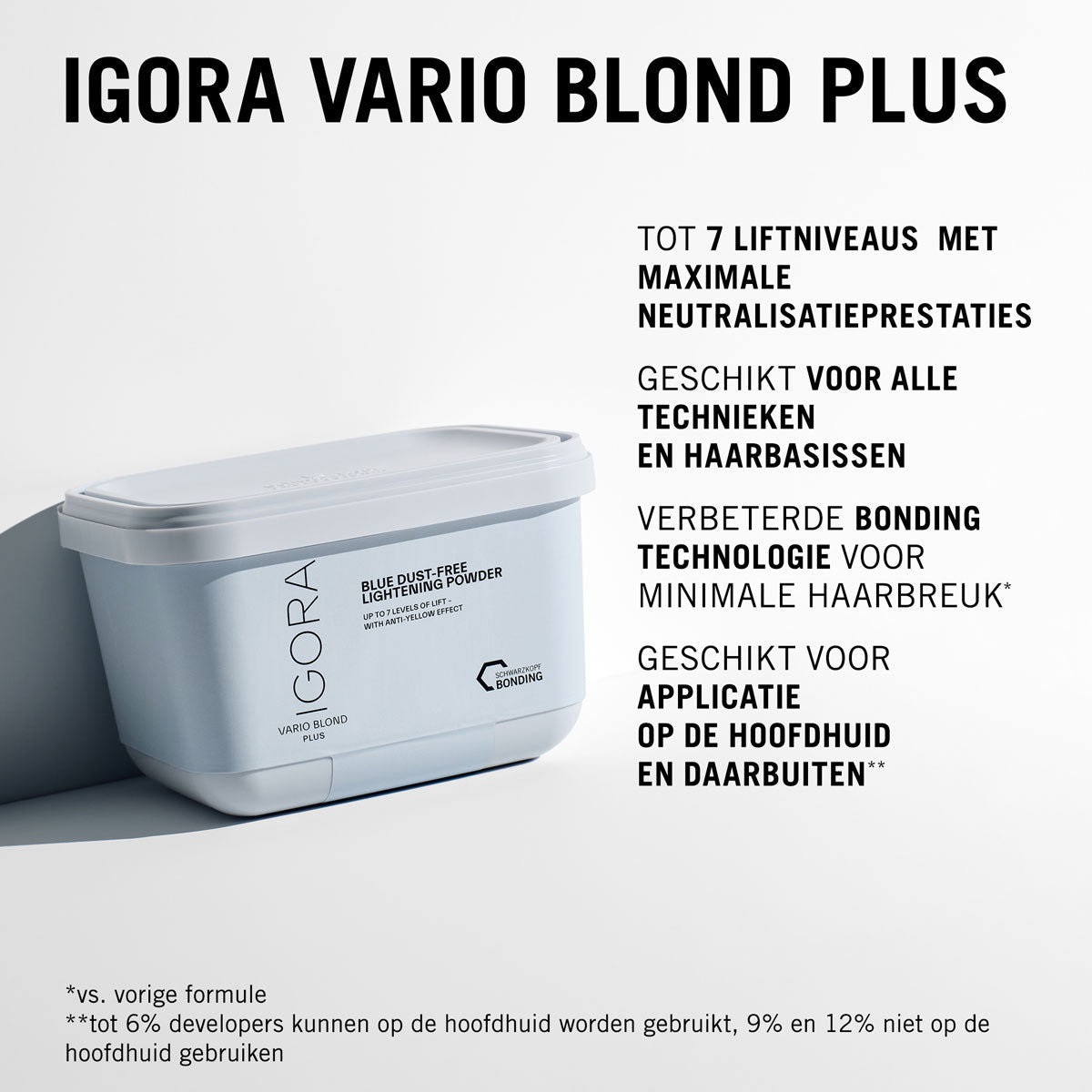 Schwarzkopf Igora Vario Blond Plus Blauw 450g - KOOS • alles voor je haar