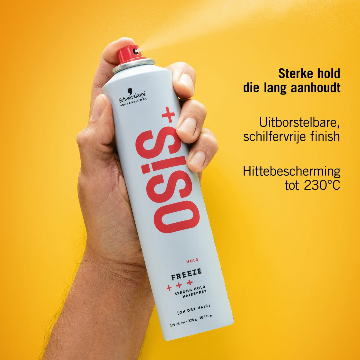 Schwarzkopf Osis+ Freeze Strong Hold Hairspray - KOOS • alles voor je haar