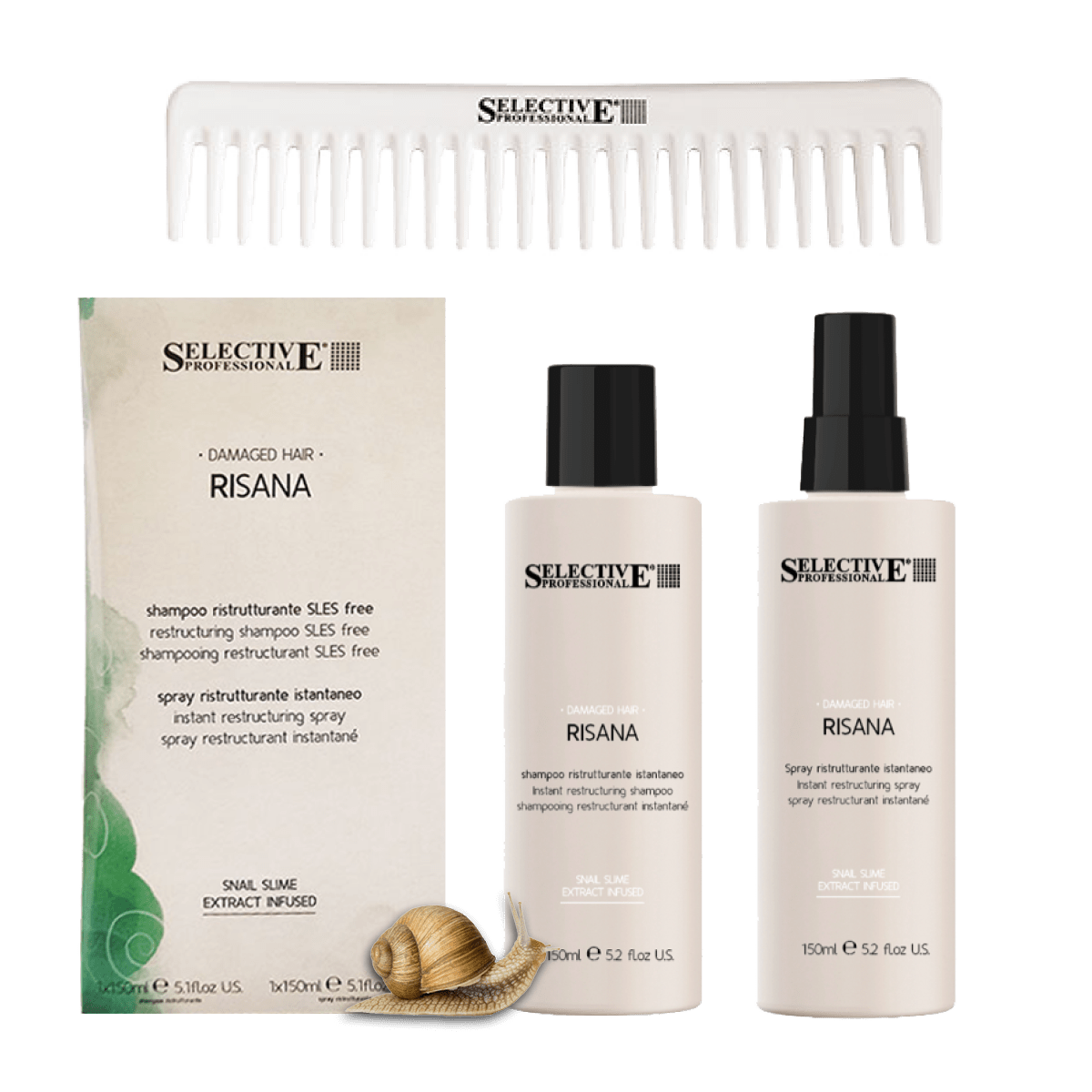 Selective Risana Spray & Shampoo set 2x150ml - KOOS • alles voor je haar