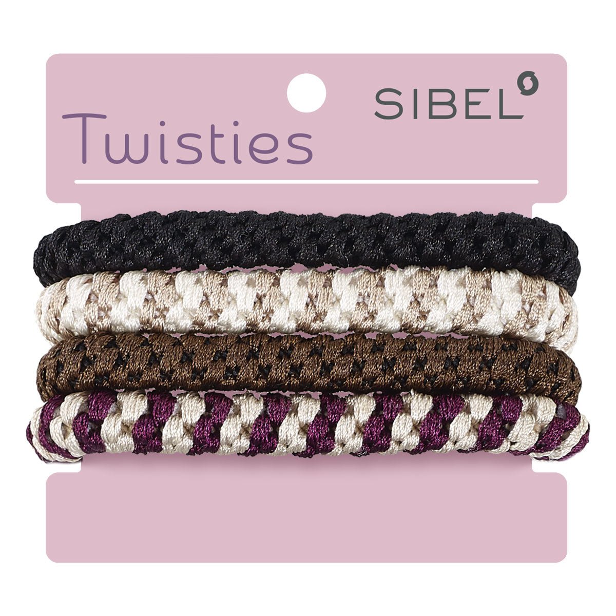 Sibel Twisties Haarelastiekjes 4st - KOOS • alles voor je haar
