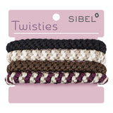 Sibel Twisties Haarelastiekjes 4st - KOOS • alles voor je haar