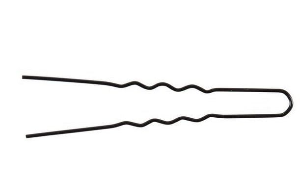 Steekspeld Gegolfd 50st Zwart 65mm - KOOS • alles voor je haar