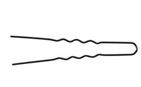 Steekspeld Gegolfd 50st Zwart 65mm - KOOS • alles voor je haar