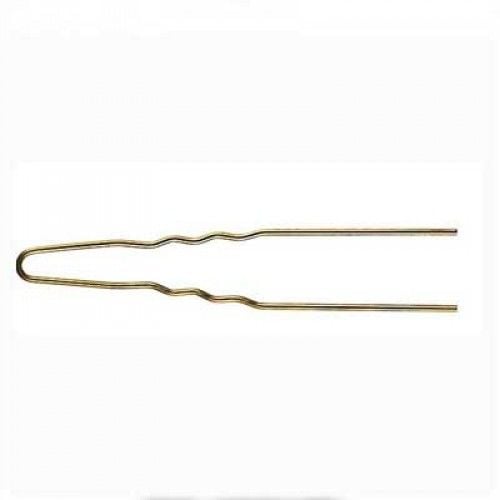 Steekspeld Geribbeld Goud 75x1,2mm Pakje 50st - KOOS • alles voor je haar